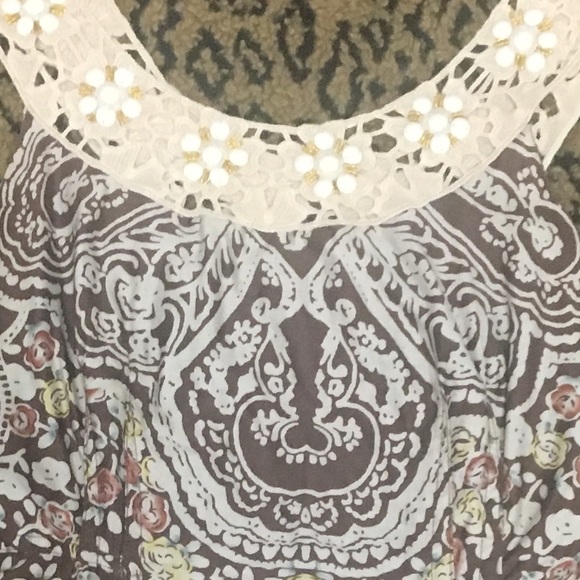 FREE PEOPLE Floral & Paisley Mini Size 0 EUC - Picture 2 of 7